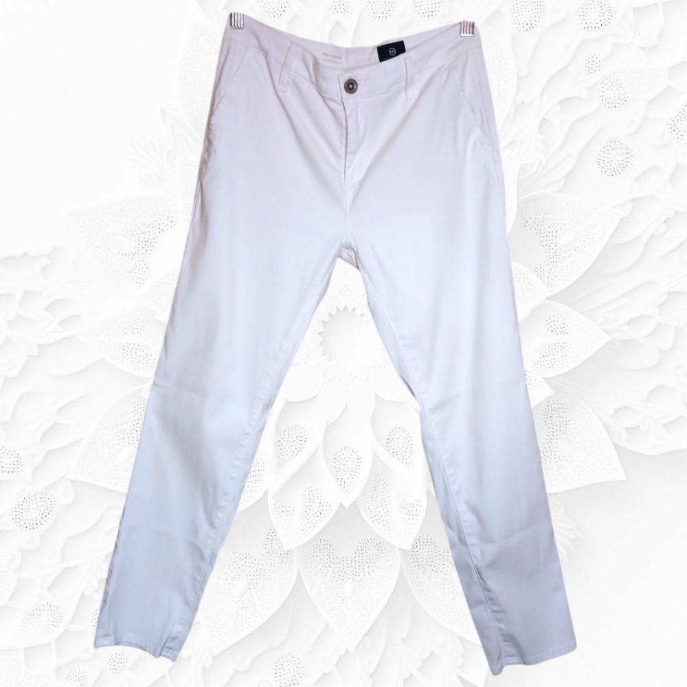 Adriano Goldschmied White The Caden Tailored TrousersSize 25R